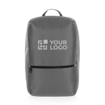 Mochila de alta calidad para portátiles de 15,6'' Antirrobo Impact color gris oscuro vista de impresión