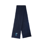 Bufanda fabricada en material sostenible de punto Impact Polylana color gris vista de impresión