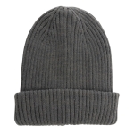 Gorro de invierno de materiales sostenibles doble de punto Impact Polylana color gris oscuro