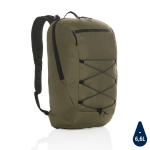 Mochila publicitaria para senderismo con multibolsillos Hiking Impact color verde militar