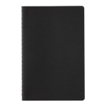 Libreta tapa blanda con certificado FSC A5 hojas a rayas Soft Forest color negro segunda vista