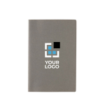 Libreta tapa blanda con certificado FSC A5 hojas a rayas Soft Forest vista de impresión