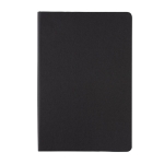 Libreta de tapa dura con certificado FSC A5 hojas a rayas Hard Forest color negro segunda vista
