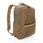 Mochila para llevar el portátil de poliéster reciclado 15,6'' Daypack color marrón séptima vista
