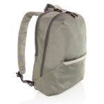 Mochila para llevar el portátil de poliéster reciclado 15,6'' Daypack color verde claro séptima vista
