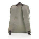 Mochila para llevar el portátil de poliéster reciclado 15,6'' color verde claro quinta vista