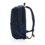 Mochila para llevar el portátil de poliéster reciclado 15,6'' Daypack color azul marino cuarta vista