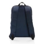 Mochila para llevar el portátil de poliéster reciclado 15,6'' Daypack color azul marino quinta vista