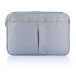 Funda para portátil de poliéster 600D sin PVC 15 Accessories color gris tercera vista