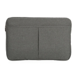 Funda para portátil de poliéster 600D sin PVC 15 Accessories color gris oscuro cuarta vista