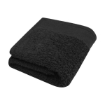 Toalla de baño gruesa de algodón 30x50cm y 550 g/m2 Seasons Guest color negro