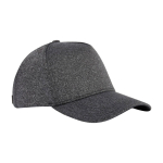 Gorra elástica de cinco paneles en tono gris 300 g/m2 Elastic color gris oscuro vista lateral