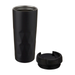 Colorido vaso isotérmico geométrico de acero antifugas 450ml Prism color negro segunda vista