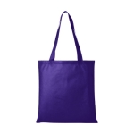 Bolsa non-woven barata en variados colores 80 g/m2 Seminar color morado segunda vista frontal