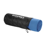 Manta publicitaria de forro polar con funda de 200 g/m2 Summit color azul