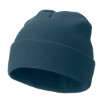 Elegante gorro de invierno para publicidad  Elevate Irwin color azul cian