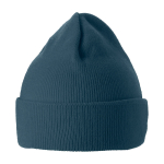 Elegante gorro de invierno para publicidad  Elevate Irwin color azul cian segunda vista trasera