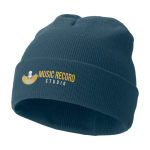 Elegante gorro de invierno para publicidad  Elevate Irwin color azul cian