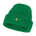 Gorro publicitario con parche para imprimir Gorro Elevate Boreas color verde vista impresión transfer