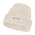 Gorro publicitario con parche para imprimir Gorro Elevate Boreas color arena