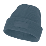 Gorro publicitario con parche para imprimir Gorro Elevate Boreas color azul cian