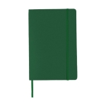 Libreta termograbada con bolsillo A5 hojas a rayas JournalBooks Classic color verde oscuro segunda vista frontal