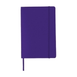 Libreta termograbada con bolsillo A5 hojas a rayas JournalBooks Classic color morado segunda vista frontal