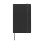 Cuadernos de bolsillo barato en color vivo A6 hojas a rayas Notes color negro segunda vista frontal