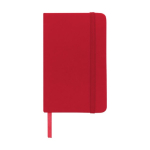 Cuadernos de bolsillo barato en color vivo A6 hojas a rayas Notes color rojo segunda vista frontal