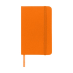 Cuadernos de bolsillo barato en color vivo A6 hojas a rayas Notes color naranja segunda vista frontal