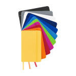 Cuadernos de bolsillo barato en color vivo A6 hojas a rayas Notes color azul real segunda vista varios colores