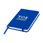 Cuadernos de bolsillo barato en color vivo A6 hojas a rayas Notes color azul real segunda vista impresión con tampografía