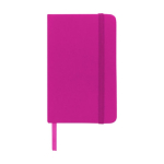 Cuadernos de bolsillo barato en color vivo A6 hojas a rayas Notes color fucsia segunda vista frontal