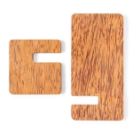 Cargador de 15 W fabricado en coco con soporte para teléfono Up Coco color natural cuarta vista