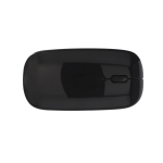Ratón inalámbrico de ABS reciclado con diseño ergonómico color negro primera vista