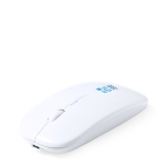 Ratón inalámbrico de ABS reciclado con diseño ergonómico vista principal