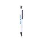Bolígrafo de aluminio reciclado económico con tinta azul vista principal