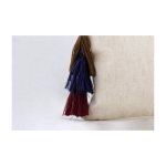 Neceser de cáñamo con borlas decorativas 200 g/m2 Hemp color natural segunda vista