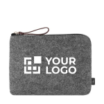 Neceser con logotipo fabricado en fieltro rPET reciclado Felt RPET vista principal