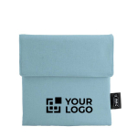 Bolsa portabocadillos reciclada cuadrara con cierre Sandwich RPET vista principal