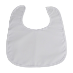 Babero de poliéster para sublimación con cierre de velcro Yum Sublim color blanco primera vista