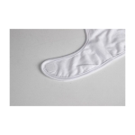 Babero de poliéster para sublimación con cierre de velcro Yum Sublim color blanco segunda vista