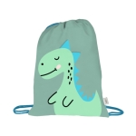 Mochila infantil de cuerdas con diseños de animales Fantasy RPET color verde primera vista