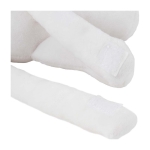 Manta infantil sujetada por peluche en forma de conejo blanco Rabbit color blanco segunda vista