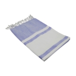 Pareo de algodón reciclado personalizado de 160 g/m2 Pareo Tahiti color azul segunda vista