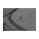 Mochila para congresos multibolsillos con acolchado de RPET Proofed color gris tercera vista