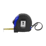 Metro personalizado de caucho negro para publicidad 5M color azul tercera vista