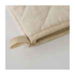 Manopla de algodón 100% reciclado publicitarios con logo Cake color natural cuarta vista