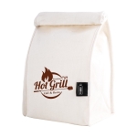 Bolsa portabocadillos con cierre de velcro publicitaria Sandwich L color beige cuarta vista