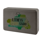 Bloque de goma para yoga y otros ejercicios para regalar Vinyasa color gris tercera vista